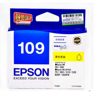 爱普生（Epson）T1094 黄色墨盒 （适用ME30 300 360 510 600F 650FN 700FW）