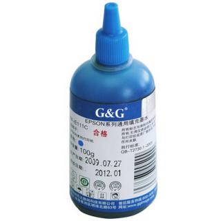 格之格（G&G）E111C 蓝色墨水 100毫升 （适用爱普生EPSON喷墨打印）