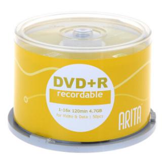 铼德（ARITA）DVD+R 16速 4.7G e时代系列 桶装50片 刻录盘 光盘