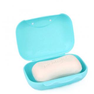 带盖香皂盒 密封便携手工皂盒肥皂盒 塑料 颜色随机