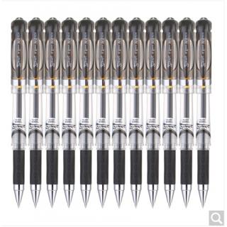晨光(M&G)文具0.5mm黑色中性笔 经典子弹头签字笔 火箭系列水笔 12支/盒GP1112