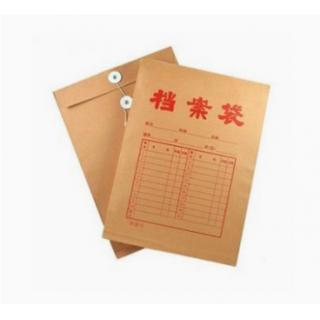 奥凯（AoKai）牛皮纸档案袋 A4 175g 25个装 侧宽8cm