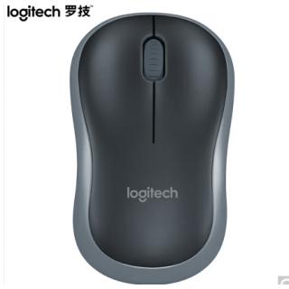 罗技（Logitech） M186无线办公鼠标  Mac兼容  灰色