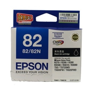 爱普生（Epson）T0821/0821N 黑色墨盒 （适用Photo R270 R290 R39 RX590）